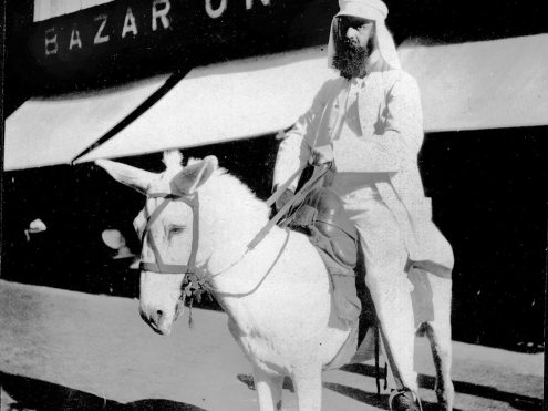 הרצל בדרכו לארץ ישראל